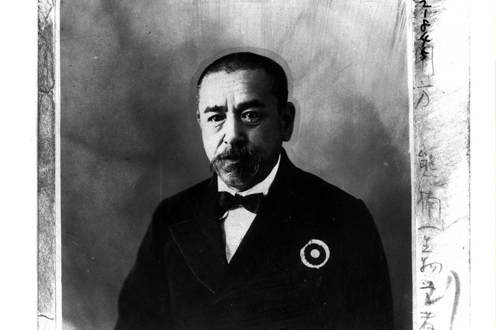 Minakata Kumagusu  1929  Minakata Kumagusu, botanist and folklorist, photographed in 1929