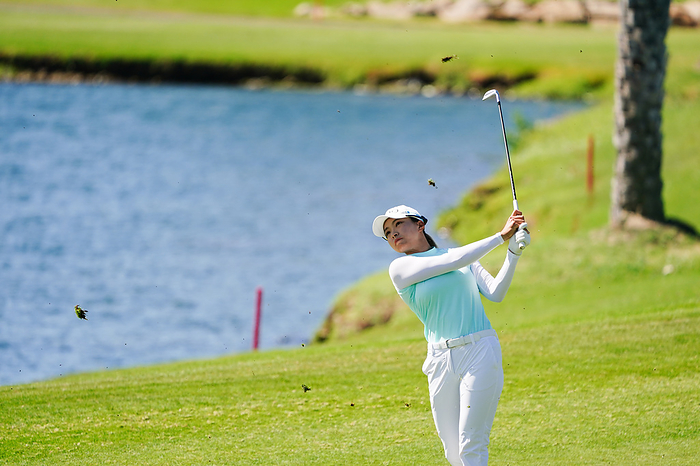 2023 LOTTE Championship Japan s Hinako Shibuno during the final round of the LOTTE Championship at Hoakalei Country Club in Ewa Beach, Hawaii, USA on April 15, 2023.  Photo by Yasuhiro JJ Tanabe AFLO 