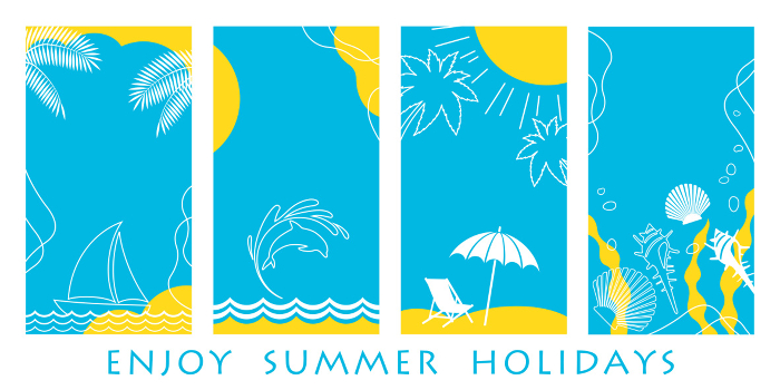 Summer Card Template Set