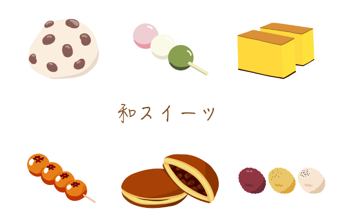 Assorted Japanese sweets