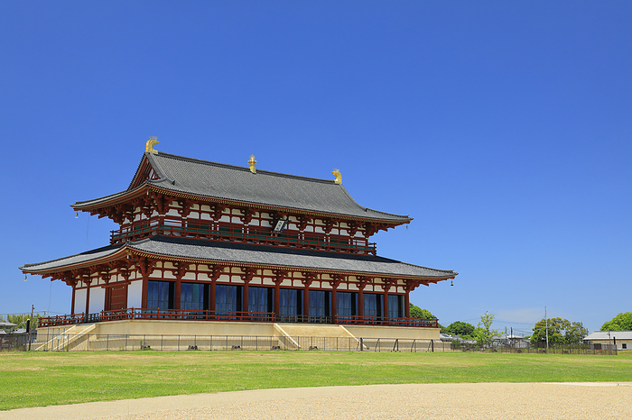The First Daigoku-den (Great Pole Hall) in the Heijo Palace Site Historical Park, Nara City, Nara Prefecture