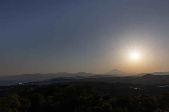 Fuji and sunset from Shonandaira