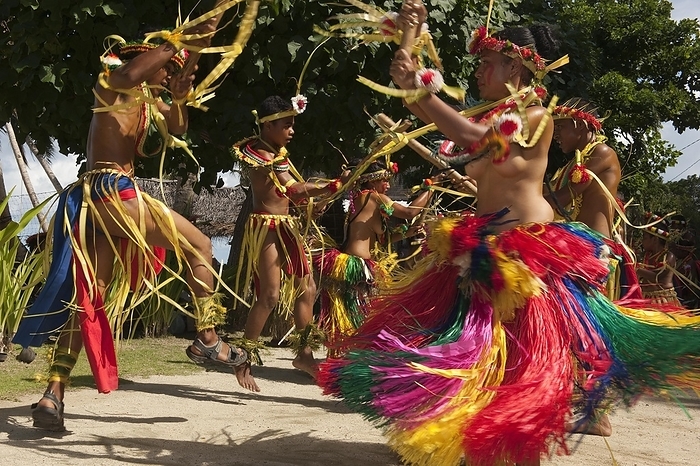 Traditional  Stick Dance  on Yap Island, Micronesia Traditional ritual dance, bamboo dance, Yap Island, Micronesia, Oceania