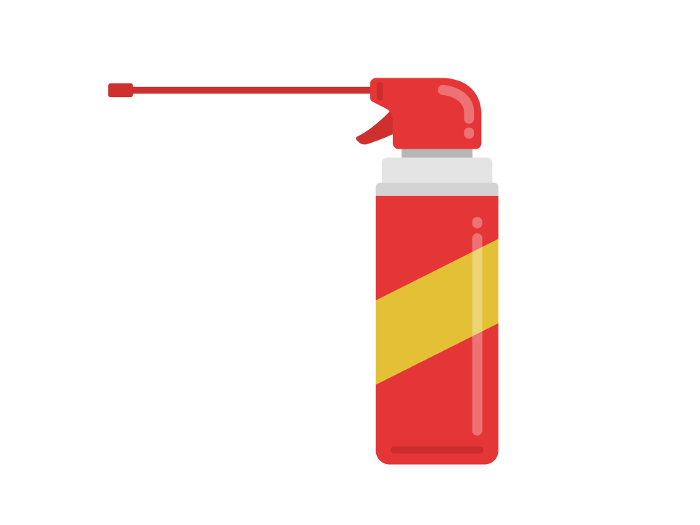 Illustration of a repellent spray for cockroaches
