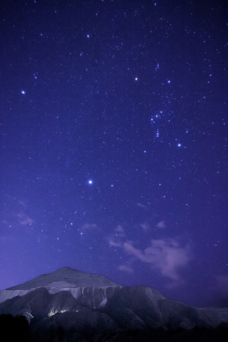 Starry sky and Mt.