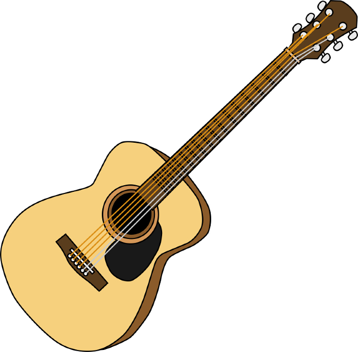 Clip art of acoustic guitar