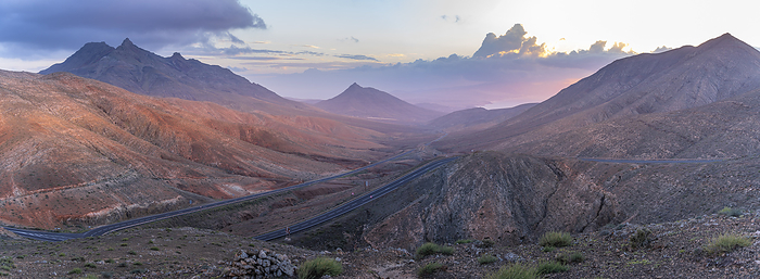 View of road and mountains from Astronomical viewpoint Sicasumbre at sunset, Pajara, Fuerteventura, Canary Islands, Spain, Atlantic, Europe View of road and mountains from Astronomical Viewpoint Sicasumbre at sunset, Pajara, Fuerteventura, Canary Islands, Spain, Atlantic, Europe, by Frank Fell