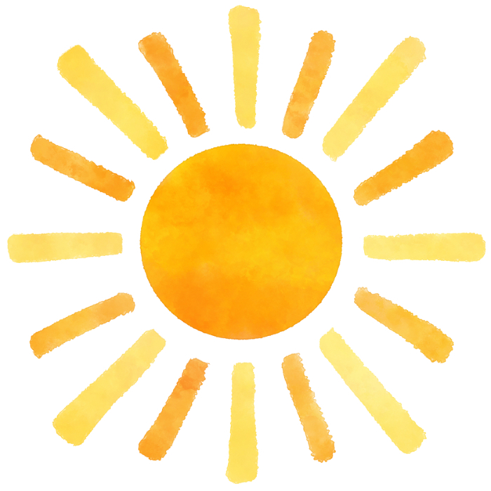 clip art of simple and cute sun