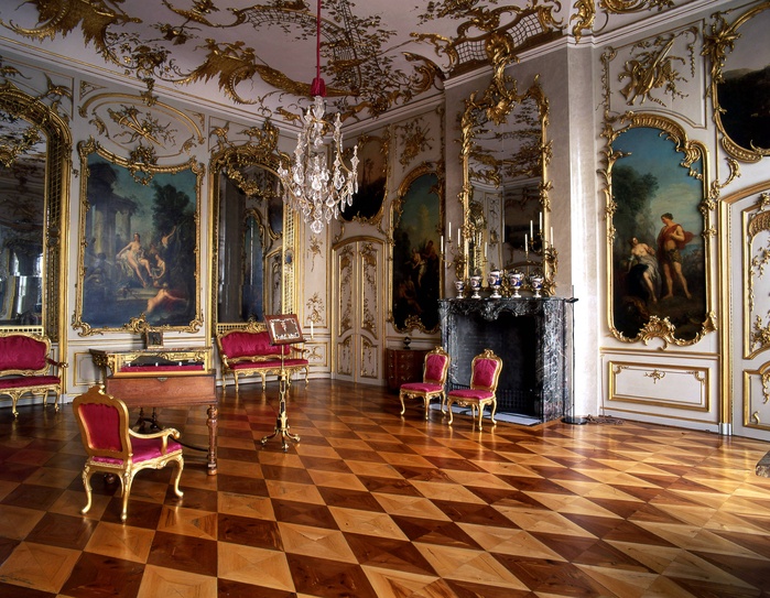 Music room of Frederick II in Sanssouci Palace, Potsdam Date: 06.05.2007