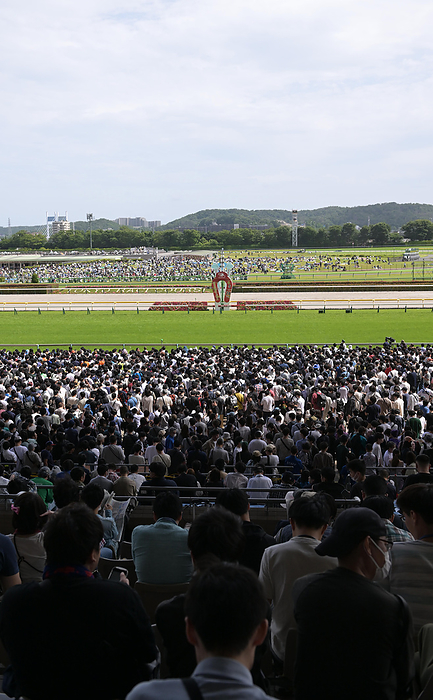 2023 Tokyo Racecourse on the day of the Japan Derby May 28, 2023 Horse Race: Packed Tokyo Racecourse Location   Fuchu