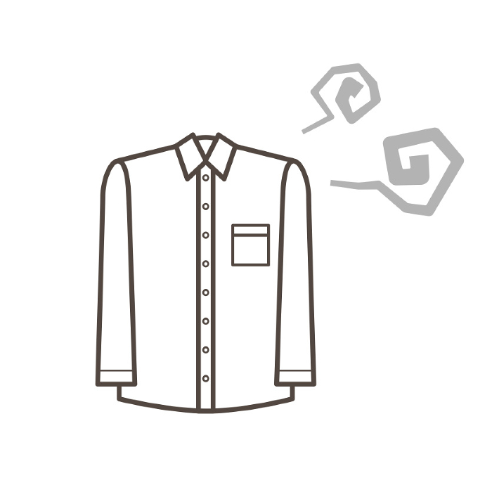 Clothes Image of smell Simple line drawing Clip Arts