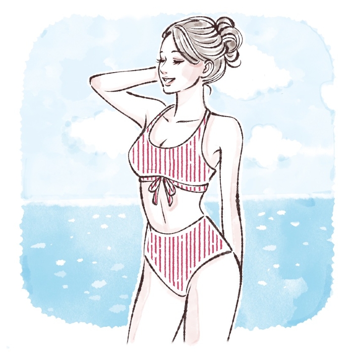 Clip art of woman in bathing suit