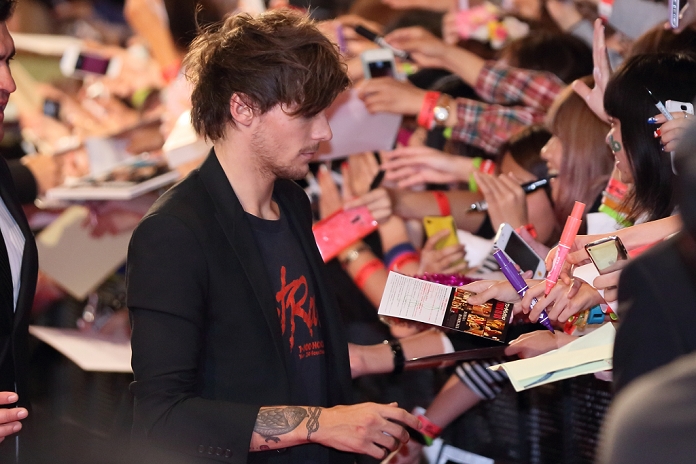 Louis Tomlinson, Nov 03, 2013 : One Direction film'THIS IS US' fan meeting at Makuhari  on 3 Nov 2013. (Photo by Motoo Naka/AFLO)