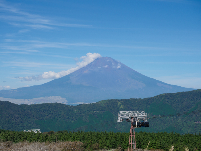 Mt. Fuji seen from Owakudani