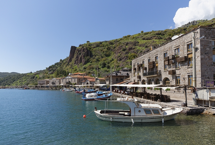 Turkey, Assos harbour at Behramkale village