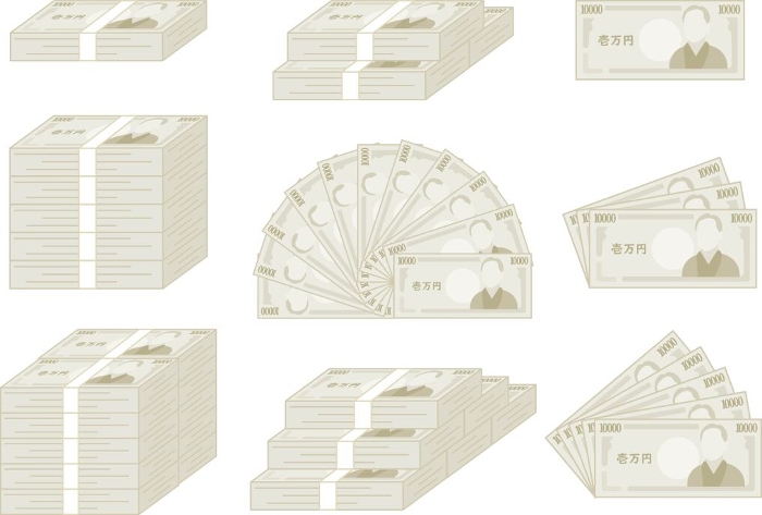 Variation set of 10,000 yen bill