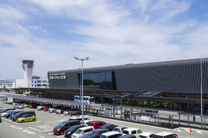 Terminal building at the reopened Aso Kumamoto Airport