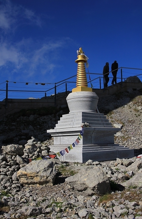 Buddhist stupa on top of Mount Santis, Switzerland. Buddhist stupa on top of Mount Santis, Switzerland., by Zoonar Ursula Perret
