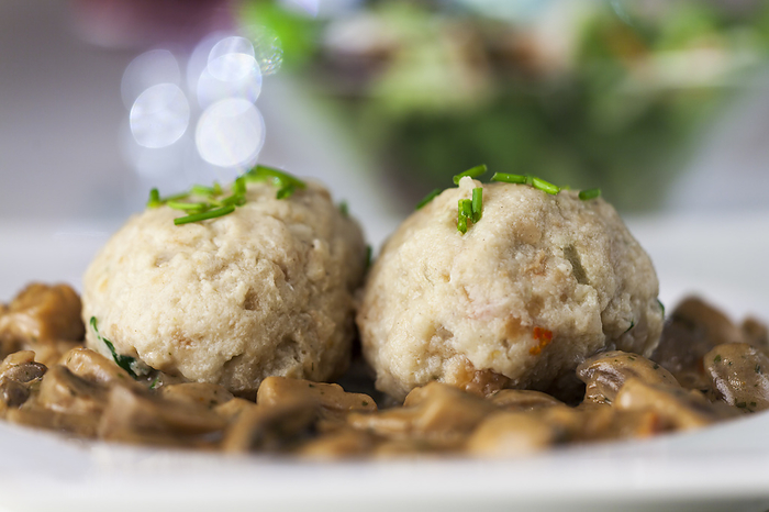 Dumplings with mushroom sauce Dumplings with mushroom sauce, by Zoonar
