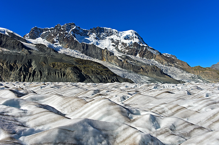 The Breithorn above the sea of ice of the Gorner Glacier, Zermatt, Valais, Switzerland The Breithorn above the sea of ice of the Gorner Glacier, Zermatt, Valais, Switzerland, by Zoonar Georg