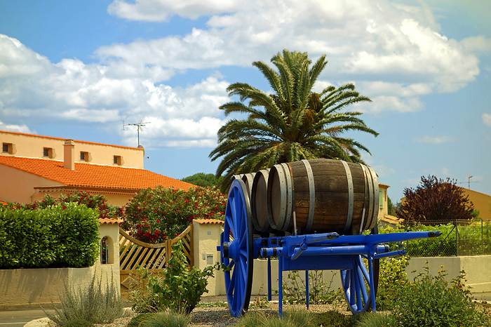 venture with wine barrels in france venture with wine barrels in france, by Zoonar Zoonar Elke H