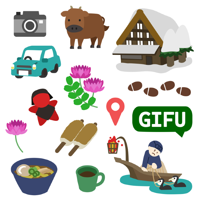 Gifu Prefecture Icon Set