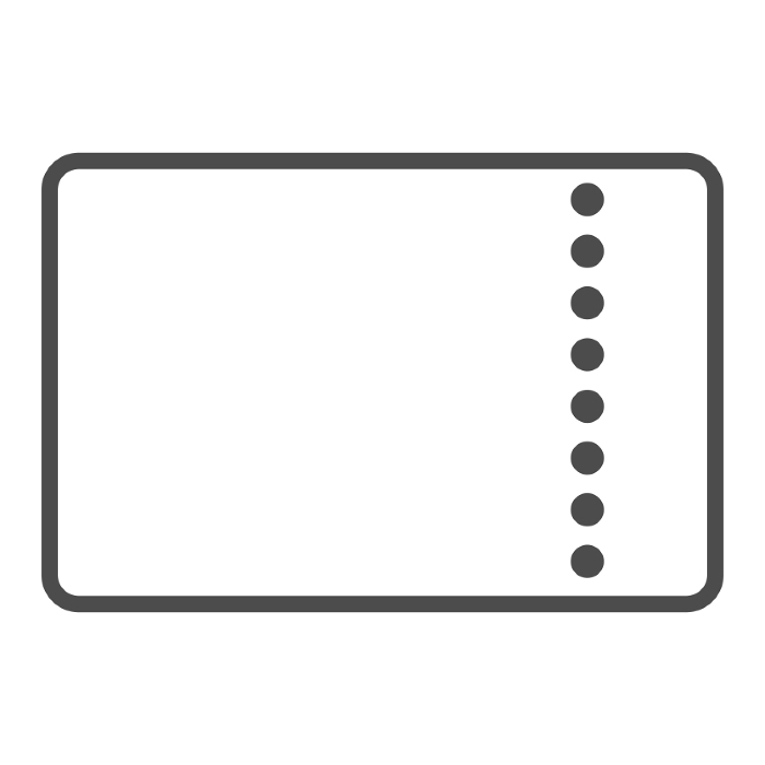 Vector icon illustration of a simple line drawing representing a ticket