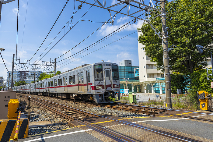 Near Tobu Tojo Line No. 17 crossing Between Oyama Station and Naka Itabashi Station