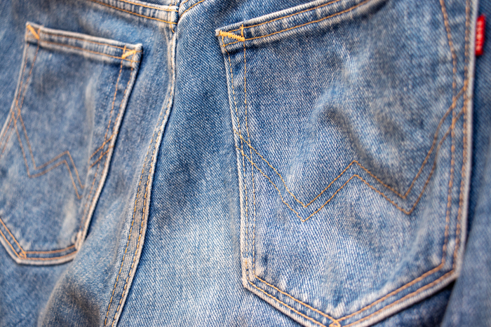 Back pocket of jeans