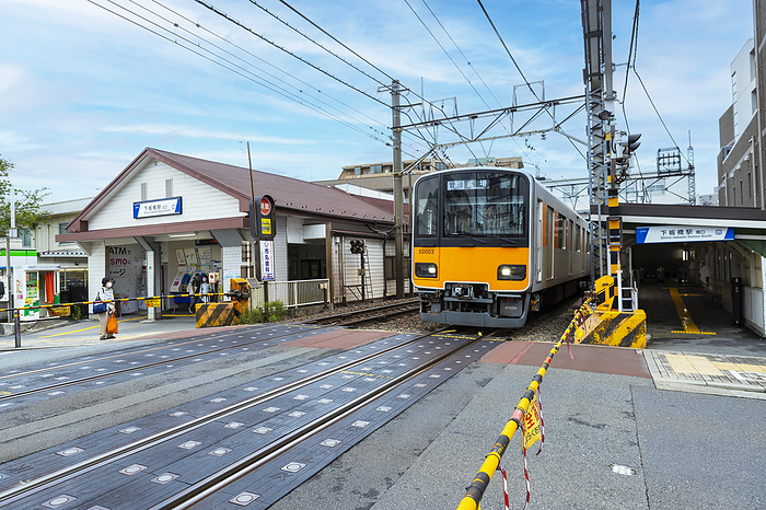 Tobu Tojo Line Shimo Itabashi Station Tobu Tojo Line No. 8 crossing