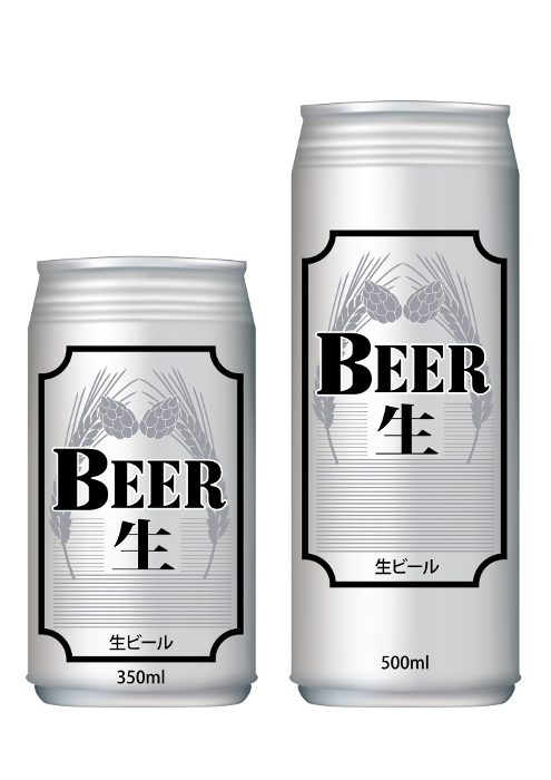 Canned beer 350ml and 500ml set