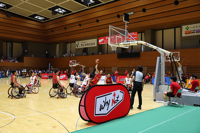 2023 Wheelchair basketball festival  Why not  in Ehime General view, JUNE 17, 2023   Wheelchair Basketball :  Wheelchair Basketball event  Why not   In Ehime  at Matsuyama city comunity center in  Ehime, Japan.   Photo by Yohei Osada AFLO SPORT 