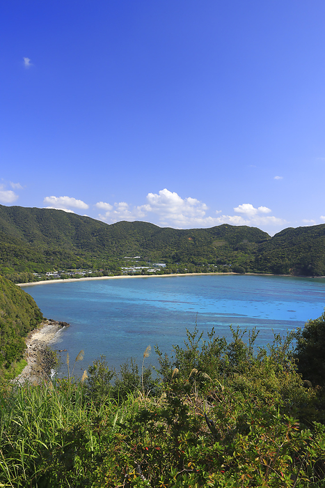 Kattetsu Bay seen from Manenzaki Observation Plaza, Amami Oshima Island, Kagoshima Prefecture, Japan