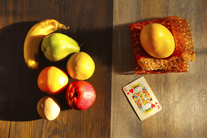 Alphonso mango, the king of fruits against other fruit like banana, apple, orange etc Alphonso mango, the king of fruits against other fruit like banana, apple, orange etc, by Zoonar RealityImages