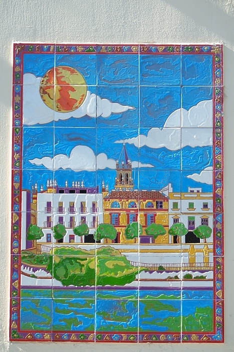 Tile painting, Andalusia Tile painting, Andalusia, by Zoonar Gabriele Sitn