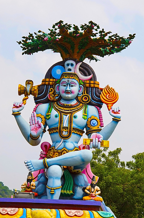 Colorful idol of Lord Shiva, on the way to Kanchipuram, Tamil Nadu, India Colorful idol of Lord Shiva, on the way to Kanchipuram, Tamil Nadu, India, by Zoonar RealityImages