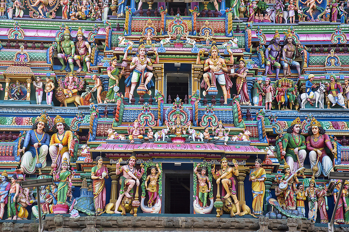 Sculptured facade of the Kapaleeshwarar Temple, Mylapore, Chennai, Tamil Nadu Sculptured facade of the Kapaleeshwarar Temple, Mylapore, Chennai, Tamil Nadu, by Zoonar RealityImages