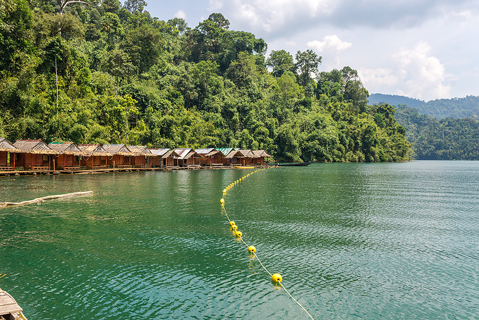 Raft houses for adventure trip on the Cheow Lan Lake in the national park Khao Sok in Thailand Raft houses for adventure trip on the Cheow Lan Lake in the national park Khao Sok in Thailand, by Zoonar Stefan Laws