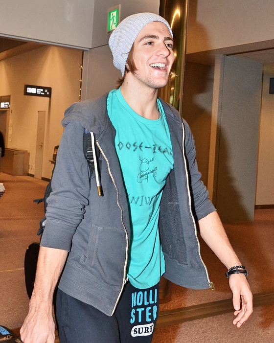 Rocky Lynch, Nov 23, 2013 : Rocky Lynch of R5 is seen upon arrival at Narita International Airport in Chiba, Japan, on November 23, 2013.