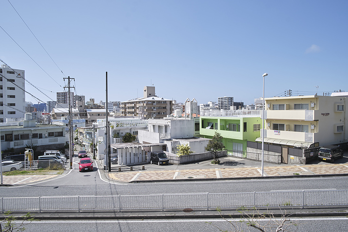 Residential area of Tomari, Naha City A general view of a residential area of Naha in Okinawa, Japan, February 13, 2023.  Photo by AFLO 
