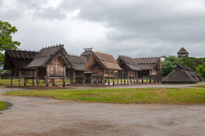 Restored Yayoi Period house at Yoshinogari Historical Park, Saga Prefecture
