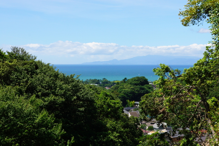 Sagami Bay seen from the Koraisan hiking course