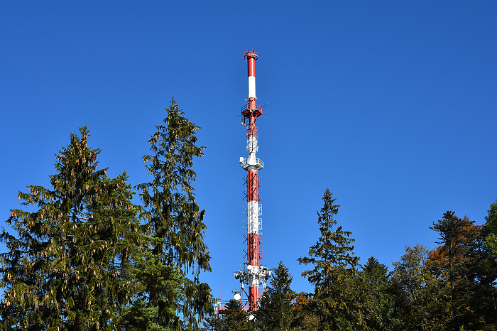 telecommunications tower on the Pf nder near Bregenz at lake constance telecommunications tower on the Pf nder near Bregenz at lake constance, by Zoonar J rgen Vogt