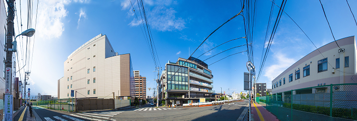 Kami Ikebukuro Auxiliary Route 82 panoramic composition