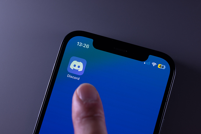 new social network services app Discord app by Discord Inc. is seen in Tokyo, Japan, July 10, 2023. Discord is an instant messaging social platform.  Photo by Shingo Tosha AFLO 