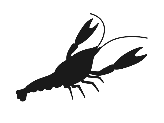 Silhouette Clip art of American crayfish
