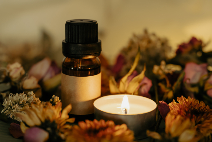 Aroma Oil and Candle Aromatherapy Image Materials