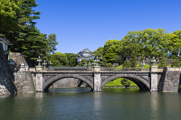Nijubashi Bridge at the Imperial Palace Main Gate Stone Bridge
