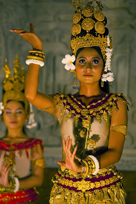 Siem Reap, Cambodia Dancers performing at a hotel in Siem Reap, Cambodia  Siem Reap, Cambodia, by Michael Melford   Design Pics
