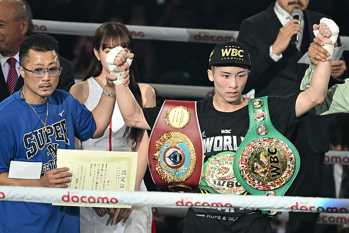 WBC and WBO World Super Bantamweight Title Match  L R  Shingo Inoue, Naoya Inoue  JPN  Naoya Inoue  JPN  JULY 25, 2023   Boxing : WBC WBO Super Bantamweight title bout at Ariake Arena Tokyo, Japan.